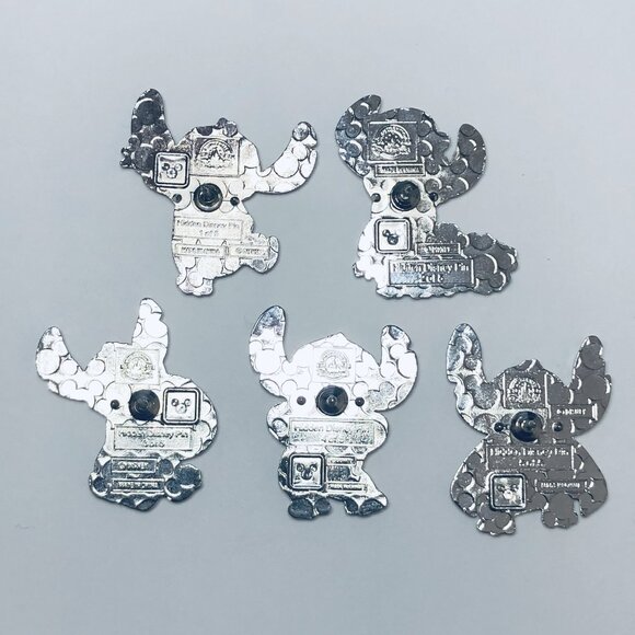 2024 Hidden Disney Stitch Holidays Complete Set Of 5 Pins - Picture 7 of 12
